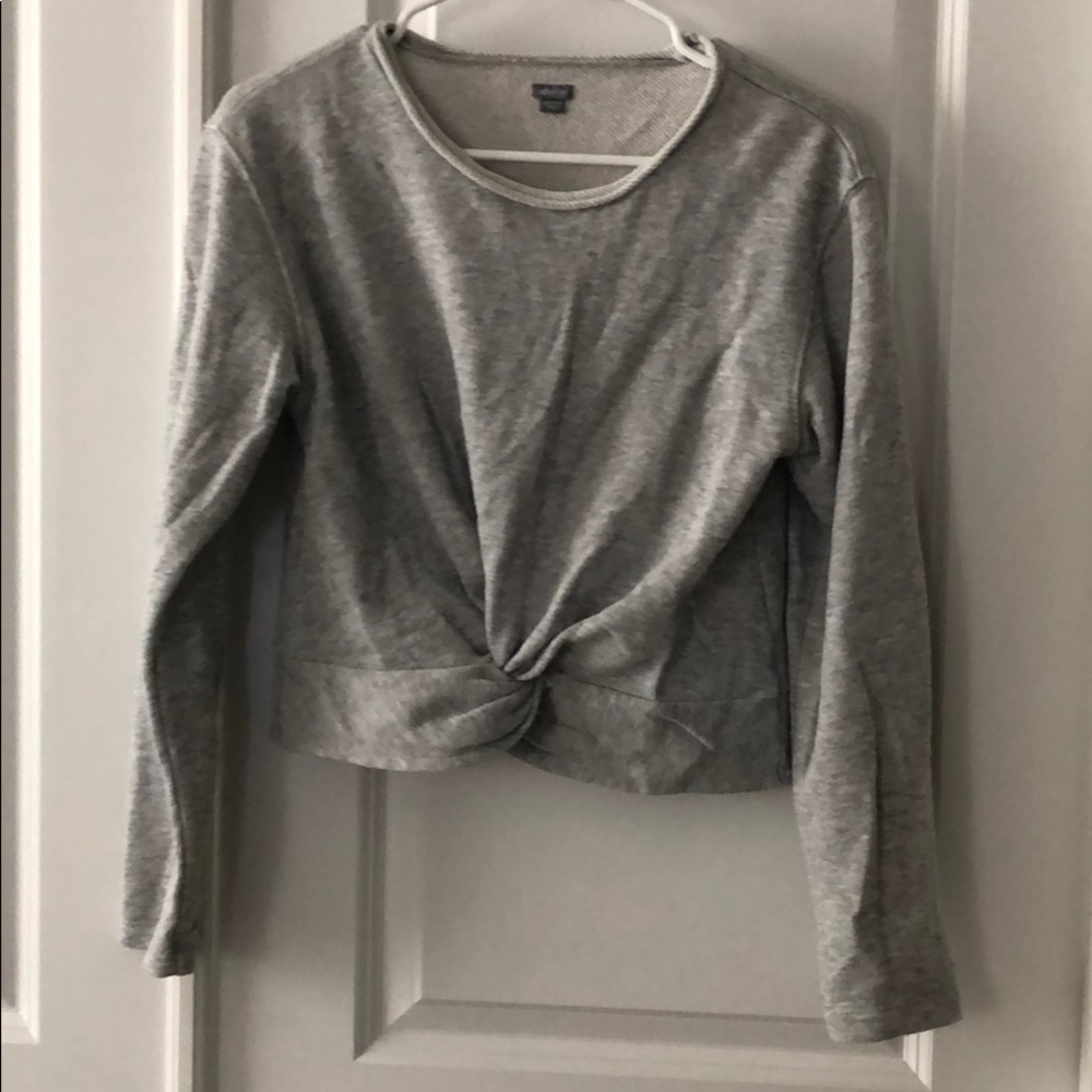Aerie Cropped Front Knot Sweatshirt